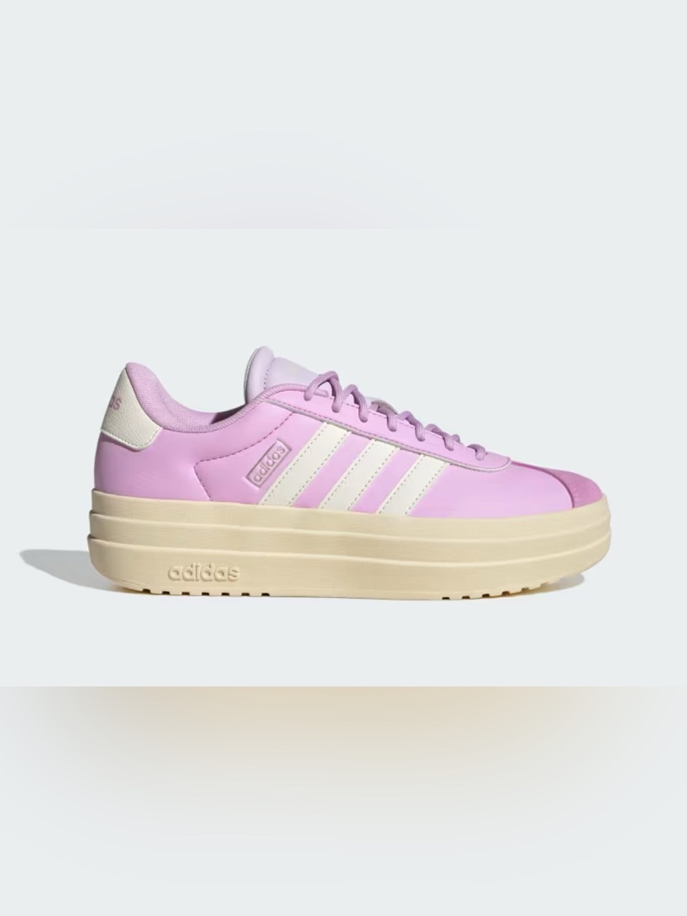 Adidas Women's VL Court Bold Platform Sneaker - Bliss Lilac/Off White - Size 11